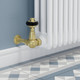 FAR-CR-UB-LS03 - Faringdon Traditional Thermostatic Radiator Valve - Unlacquered Brass (Corner TRV) FAR-CR-UB-LS03 - Faringdon Traditional Thermostatic Radiator Valve - Unlacquered Brass (Corner TRV)
